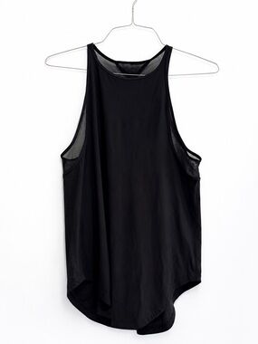 Lululemon Black Mesh Back Workout Racerback Tank Top